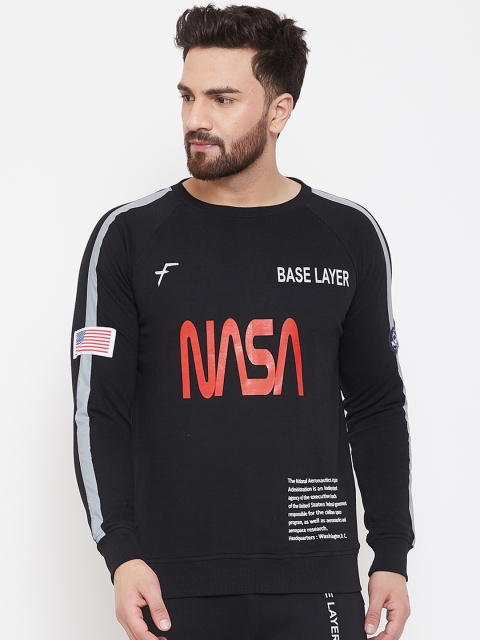 

FUGAZEE Men Black Printed Sweatshirt