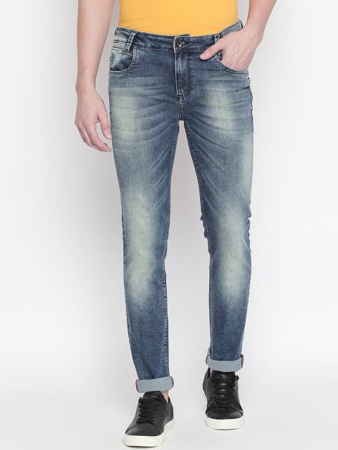 

Mufti Men Blue Regular Fit Mid-Rise Clean Look Stretchable Jeans