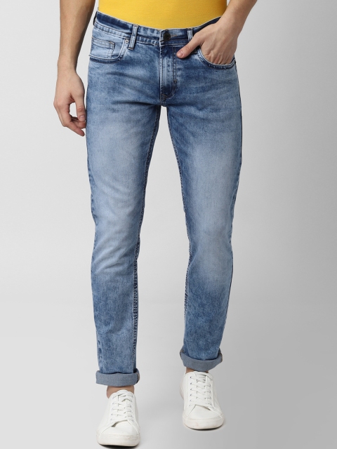 

Peter England Casuals Men Blue Skinny Fit Mid-Rise Clean Look Stretchable Jeans