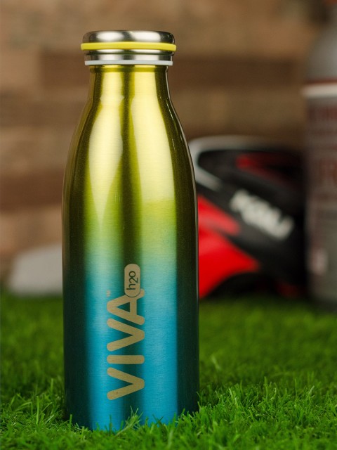 

VIVA h2o Gold-Toned & Blue Colourblocked Vaccum Insulated Water Bottle 600 ml