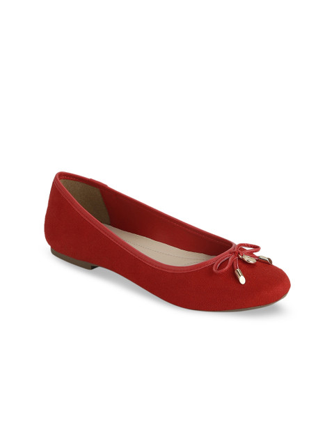 

Mode by Red Tape Women Red Solid Ballerinas