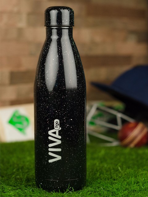 

VIVA h2o Black Printed Stainless Steel Vaccum Insulated Water Bottle 750ml