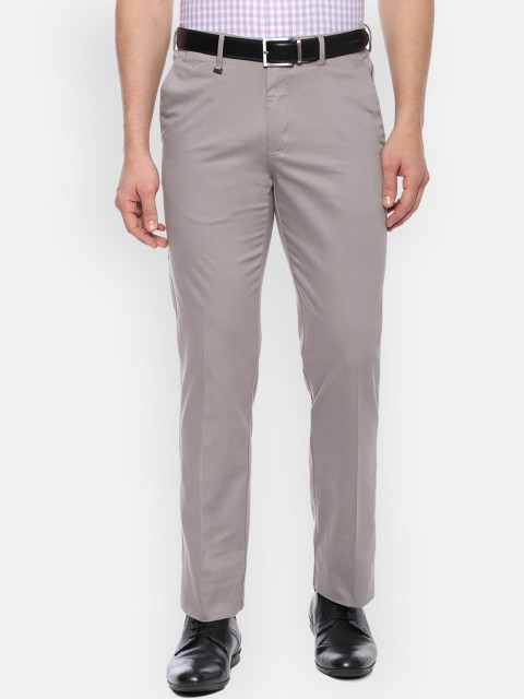 

Van Heusen Men Beige Slim Fit Solid Formal Trousers