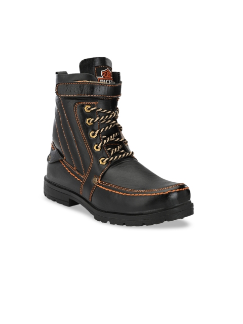 

Big Fox Men Black Solid Synthetic High-Top Flat Boots