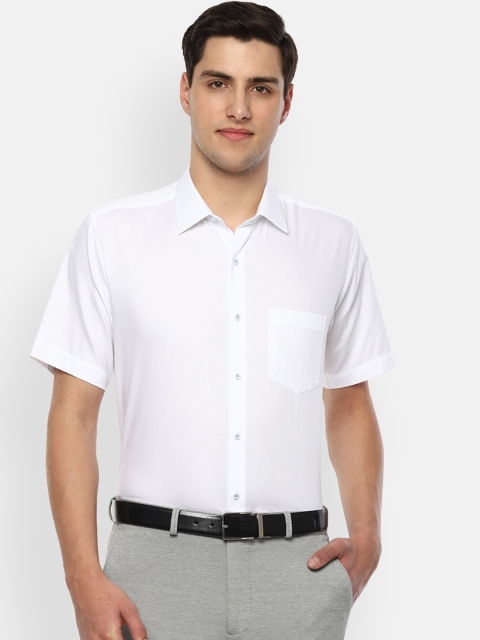 

Van Heusen Men White Regular Fit Solid Formal Shirt