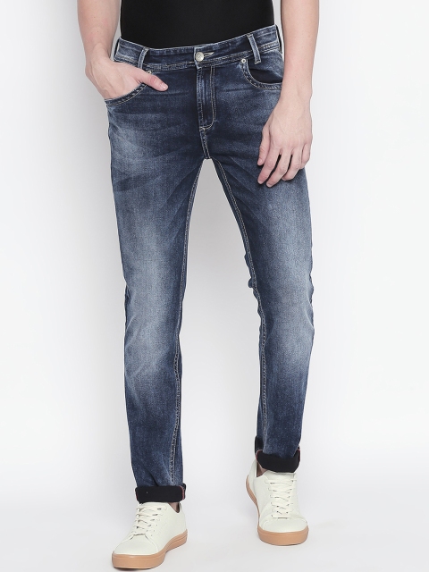 

Mufti Men Blue Regular Fit Mid-Rise Clean Look Stretchable Jeans