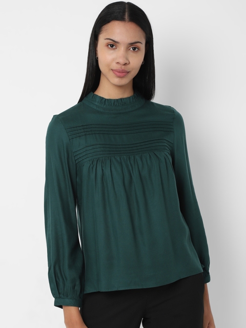 

Allen Solly Woman Women Green Solid A-Line Top