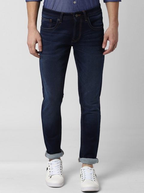 

Peter England Casuals Men Blue Skinny Fit Mid-Rise Clean Look Stretchable Jeans