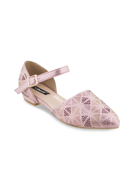 

Sherrif Shoes Women Pink Textured Mules