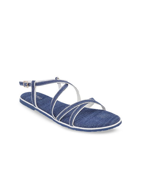 

Metro Women Blue Solid Open Toe Flats