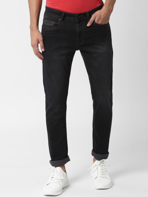 

Peter England Casuals Men Black Slim Fit Mid-Rise Clean Look Stretchable Jeans