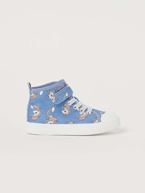 

H&M Girls Blue Hi-Top Trainers