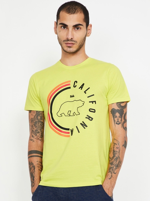 

UCLA Men Fluorescent Green Printed Round Neck T-shirt