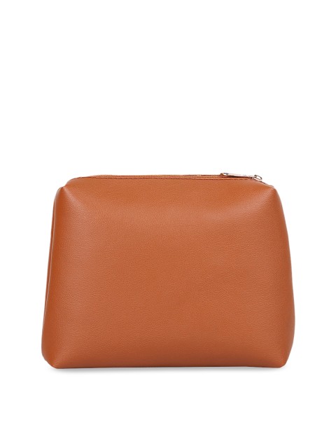 

Bagsy Malone Tan-Brown Solid Pouch