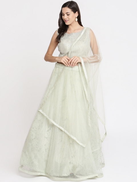 

Koskii Green Ready to Wear Lehenga & Blouse with Dupatta