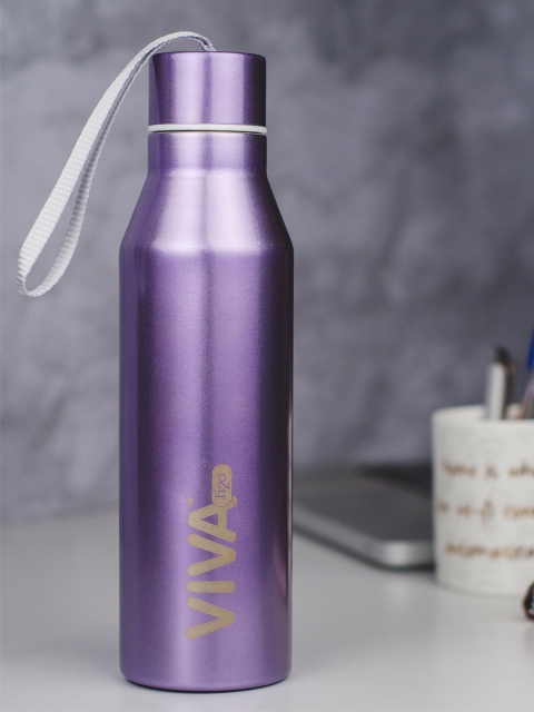 

VIVA h2o Purple Solid Stainless Steel Vaccum Insulated Water Bottle 680 ml