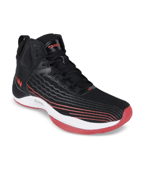 

Campus Men Black CANNES Mid-Top Running Shoes