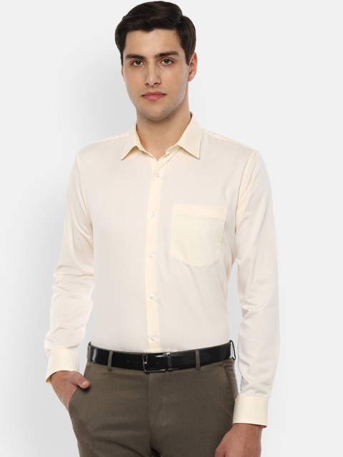

Van Heusen Men Yellow Solid Slim Fit Formal Shirt