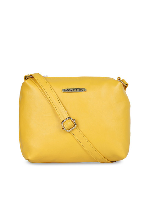 

Bagsy Malone Yellow Solid Sling Bag