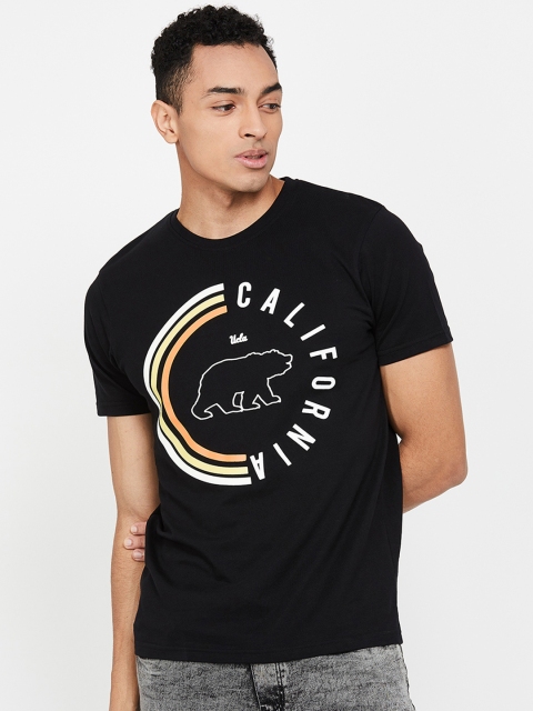 

UCLA Men Black Printed Round Neck T-shirt