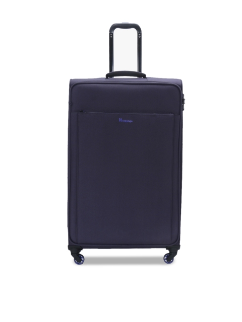 

IT luggage Purple Solid Accentuate Soft-Sided Large Trolley Suitcase