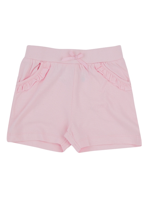 

Pantaloons Baby Girls Pink Solid Regular Fit Hot Pants