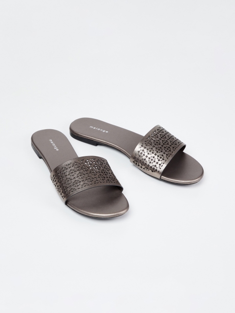 

Melange by Lifestyle Women Grey Solid Open Toe Flats