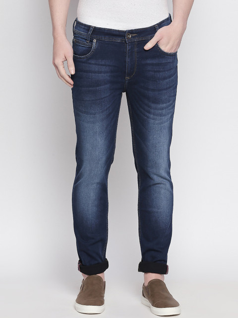 

Mufti Men Blue Regular Fit Mid-Rise Clean Look Stretchable Jeans