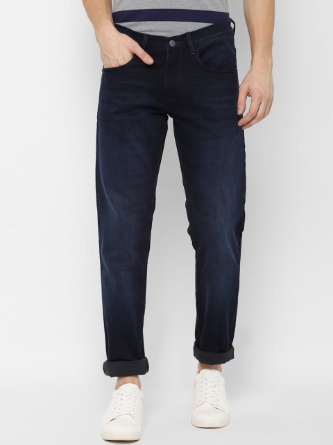 

Allen Solly Men Navy Blue Skinny Fit Mid-Rise Clean Look Stretchable Jeans