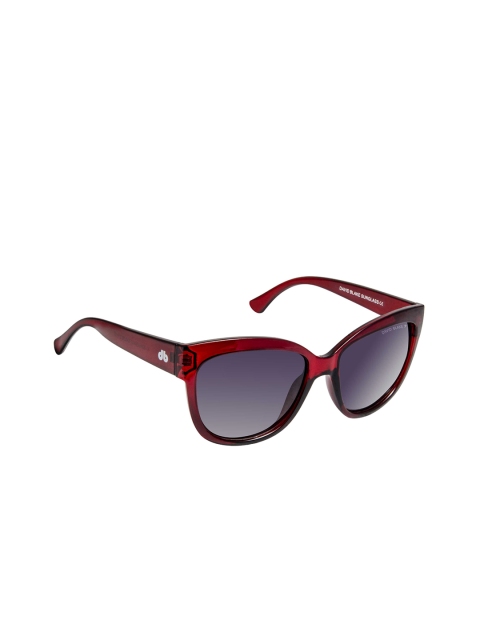 

David Blake Unisex Cateye Sunglasses NSGDB1781, Purple
