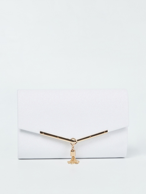 

CODE by Lifestyle White Textured Clutch