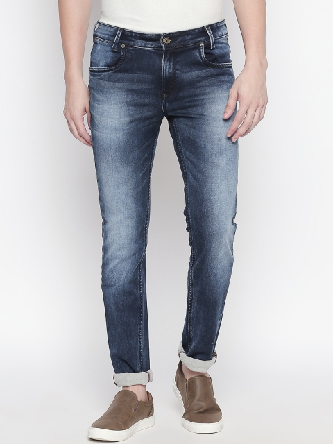 

Mufti Men Blue Regular Fit Mid-Rise Clean Look Stretchable Jeans