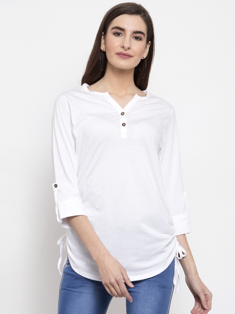 

Kalt Women White Solid Top