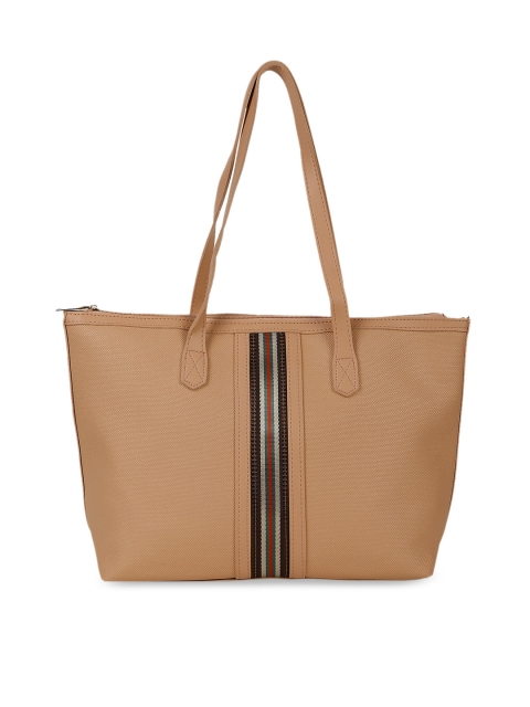 

Kielz Camel Brown Striped Shoulder Bag