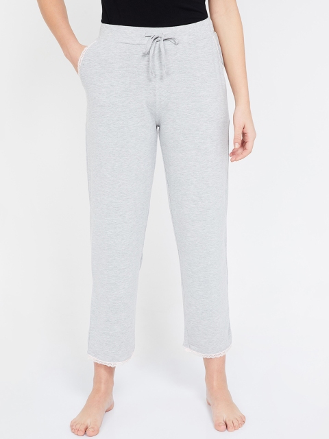 

Ginger by Lifestyle Women Grey Melange Solid Lounge Pants