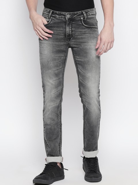

Mufti Men Grey Regular Fit Mid-Rise Clean Look Stretchable Jeans