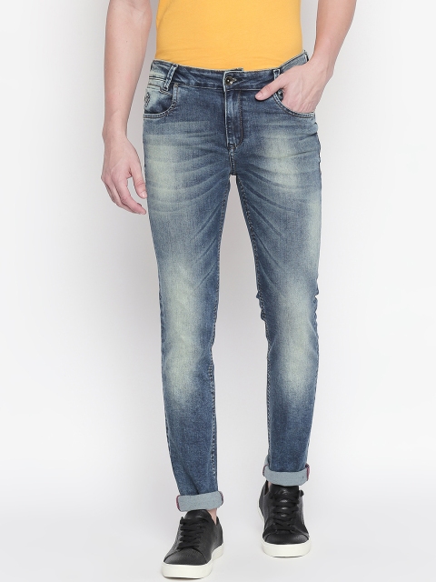 

Mufti Men Blue Regular Fit Mid-Rise Clean Look Stretchable Jeans