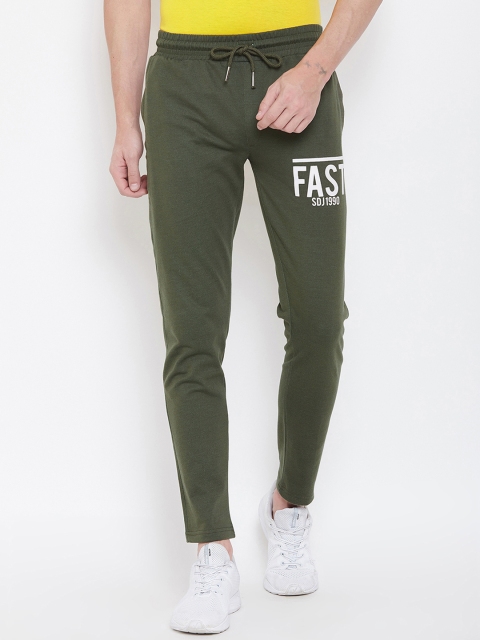 

Duke Men Green Solid Track Pants
