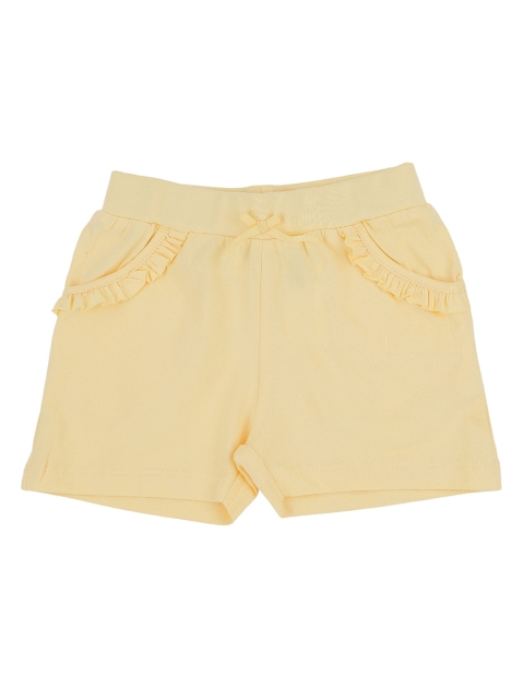 

Pantaloons Baby Girls Yellow Hot Pants Shorts