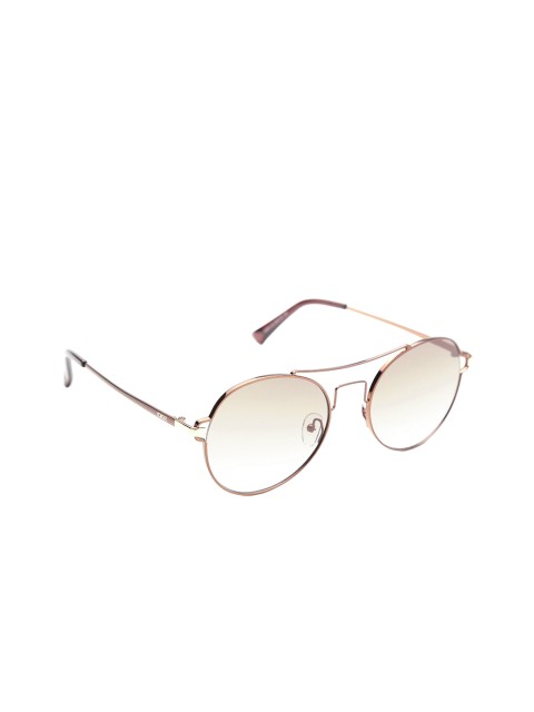 

I DEE Women Brown Polarised and UV Protected Round Sunglasses IDS2283C2SG, Beige