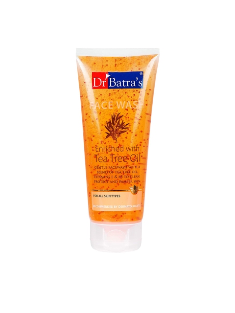 

Dr. Batras Unisex Tea Tree Oil Daily Care Face Wash - 200 g, Orange