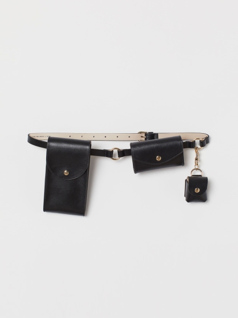 

H&M Women Black Waist Belt Bags