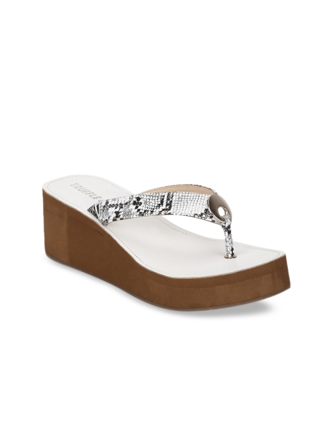

Truffle Collection Women White Textured Wedges