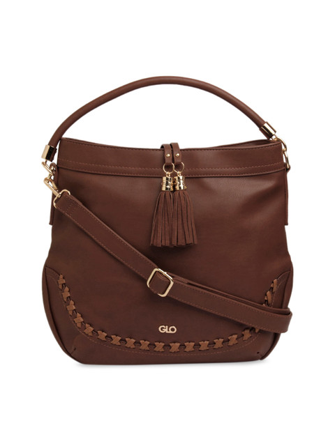 

Globus Brown & Brown Solid Handheld Bag
