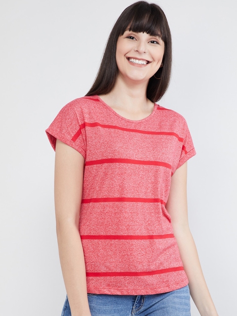 

max Women Pink Striped Top