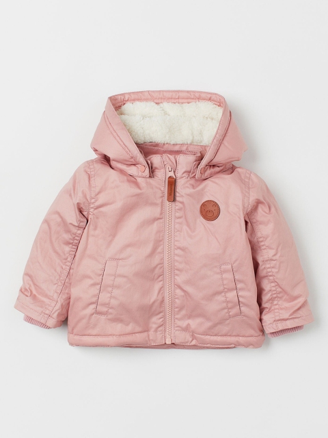 

H&M Girls Pink Faux Shearling-Lined Jacket