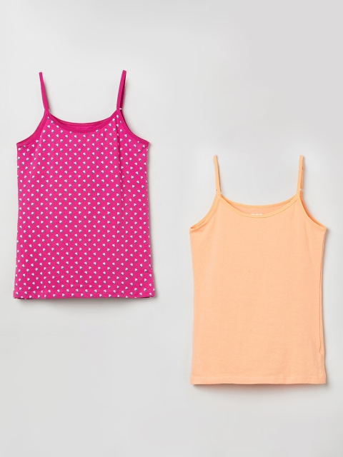

max Girls Pack Of 2 Camisoles NOS20SEIN01, Pink