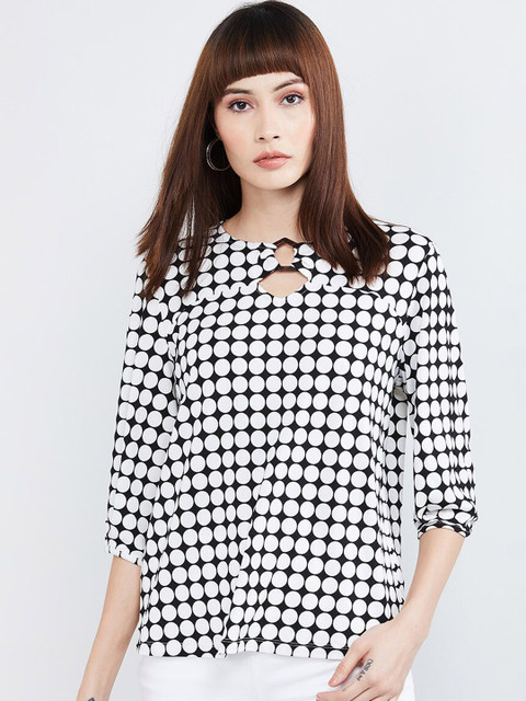 

max Women Off-White Printed Top