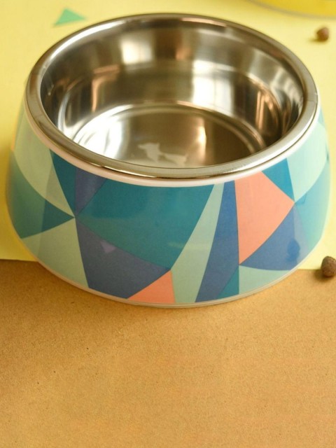 

Heads Up For Tails Blue & Orange Printed Fiesta Dog Bowl