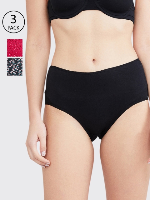 

max Women Pack Of 3 Hipster Briefs SP20FLB01O, Red